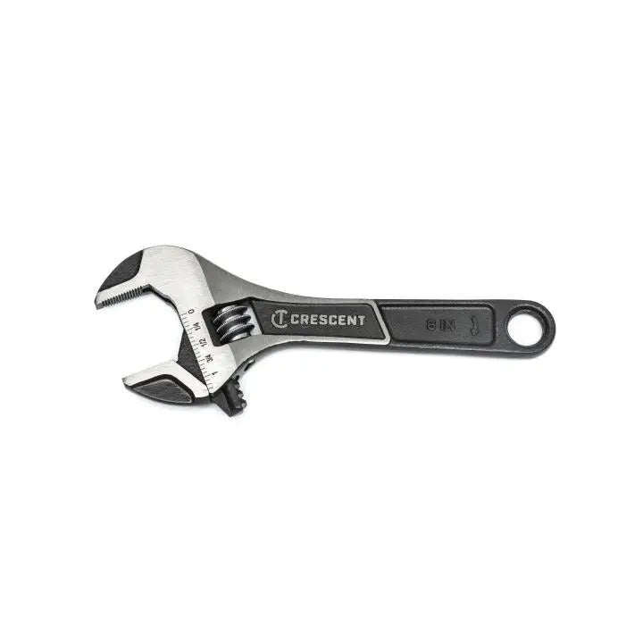 CRESCENT Wide Jaw Adjustable Wrench, 6 in - GW ATWJ26VS CRESCENT