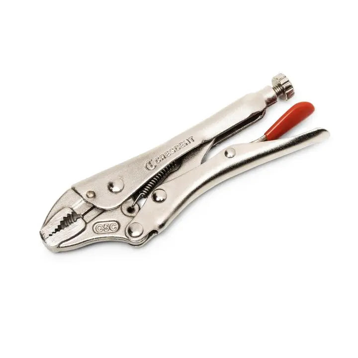 CRESCENT 5" Curved Jaw Locking Pliers with Wire Cutter - C5CVN-08 CRESCENT