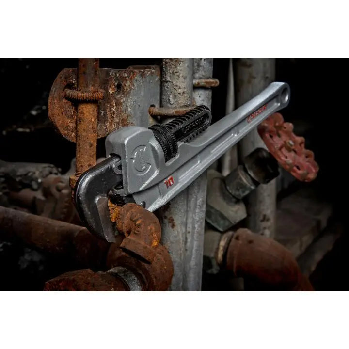 CRESCENT Aluminum Slim Jaw Pipe Wrench, 10 in - GW CAPW10S CRESCENT
