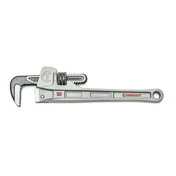 CRESCENT Aluminum Slim Jaw Pipe Wrench, 10 in - GW CAPW10S CRESCENT