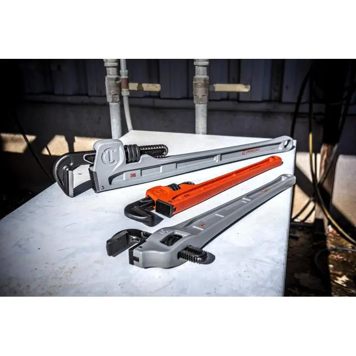 CRESCENT Aluminum Offset Handle Pipe Wrench, 24 in - GW CAPW24F CRESCENT