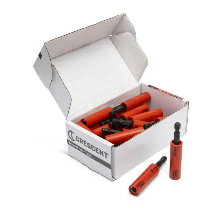 CRESCENT Set of 25 U-Guard Covered Bit Holder, 1/4 in x 3 in - GW CAUGBH3-25 CRESCENT