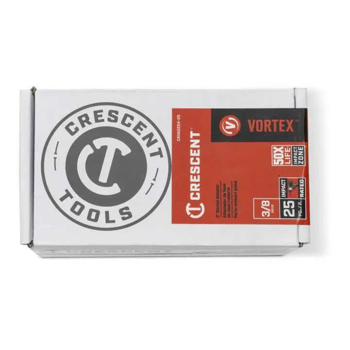 CRESCENT Set of 25 3/8 in Drive Vortex Impact Socket Adapter - GW CAVAD224-25 Adapter Set CRESCENT
