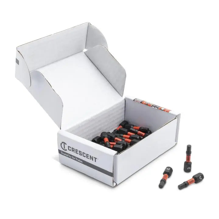 CRESCENT Set of 25 Hex Vortex Impact Power Bit, 9/16 in x 1 in - GW CAVB1HX9-25 Power Bit Set CRESCENT