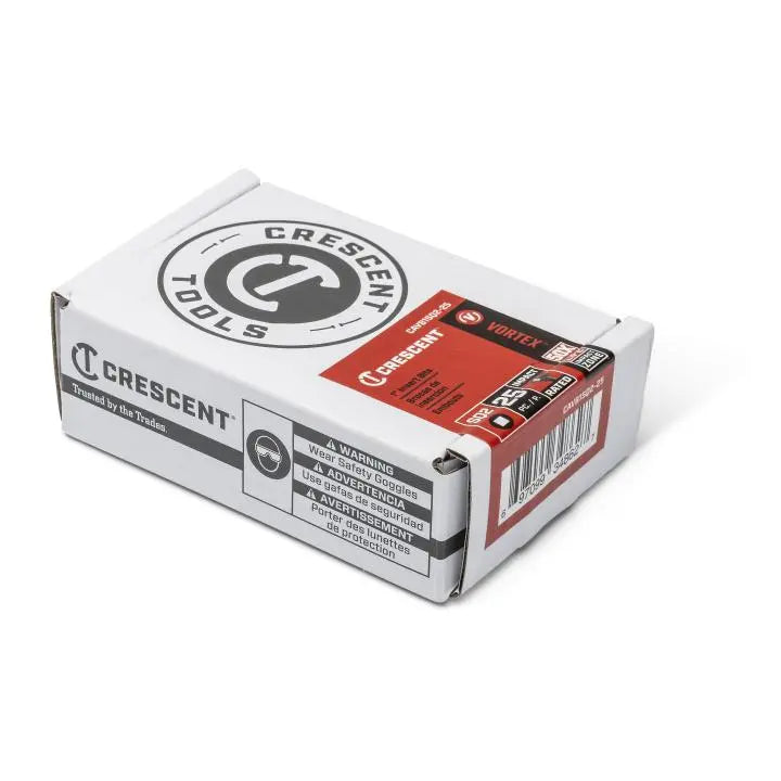 CRESCENT Set of 25 Square Vortex Impact Power Bit, PH2 x 1 in - GW CAVB1SQ2-25 Power Bit Set CRESCENT