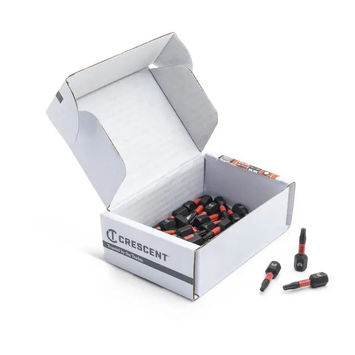 CRESCENT Set of 25 Torx Vortex Impact Power Bit, T10 x 1 in - GW CAVB1T10-25 Power Bit Set CRESCENT