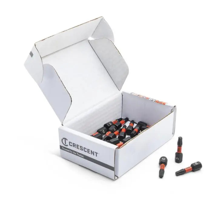 CRESCENT Set of 25 Torx Vortex Impact Power Bit, T20 x 1 in - GW CAVB1T20-25 Power Bit Set CRESCENT