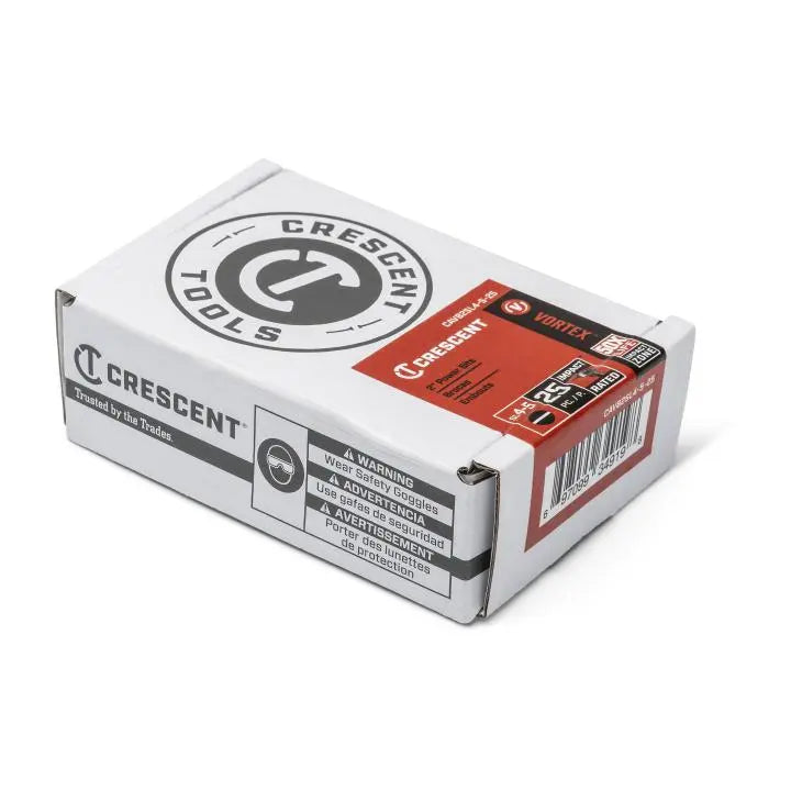 CRESCENT Set of 25 Slotted Vortex Impact Power Bit, 4 - 5 x 2 in - GW CAVB2SL4-5-25 Power Bit Set CRESCENT