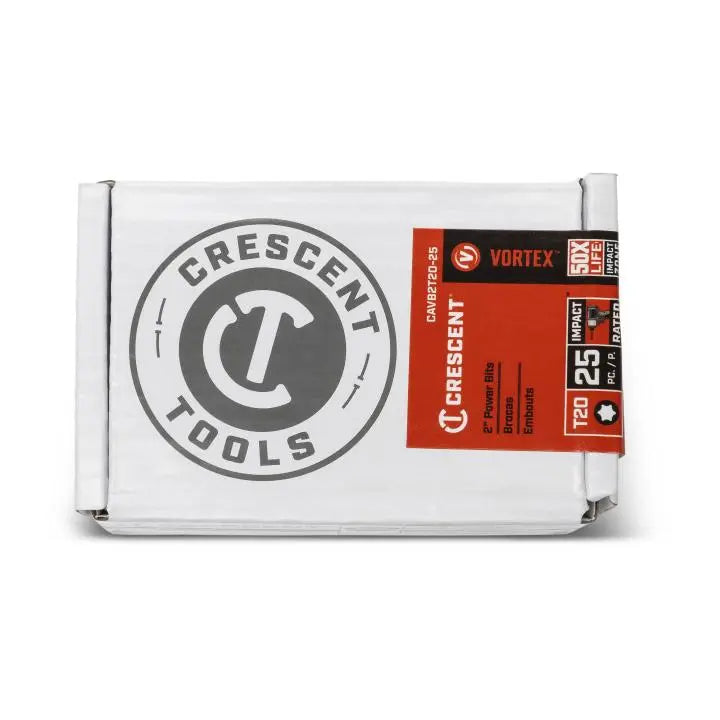 CRESCENT Set of 25 Torx Vortex Impact Power Bit, T20 x 2 in - GW CAVB2T20-25 Power Bit Set CRESCENT