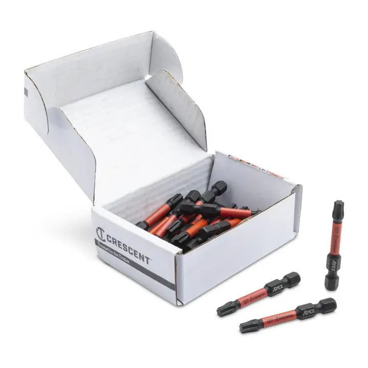 CRESCENT Set of 25 Torx Vortex Impact Power Bit, T27 x 2 in - GW CAVB2T27-25 Power Bit Set CRESCENT