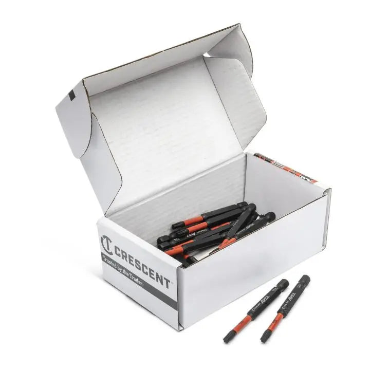 CRESCENT Set of 25 Torx Vortex Impact Power Bit, T25 x 3 in - GW CAVB3T25-25 Power Bit Set CRESCENT
