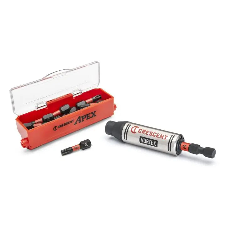 CRESCENT Set of 15 Vortex Bit Holder with Torx Bits - GW CAVBH1T25-15 Bit Holder Set CRESCENT