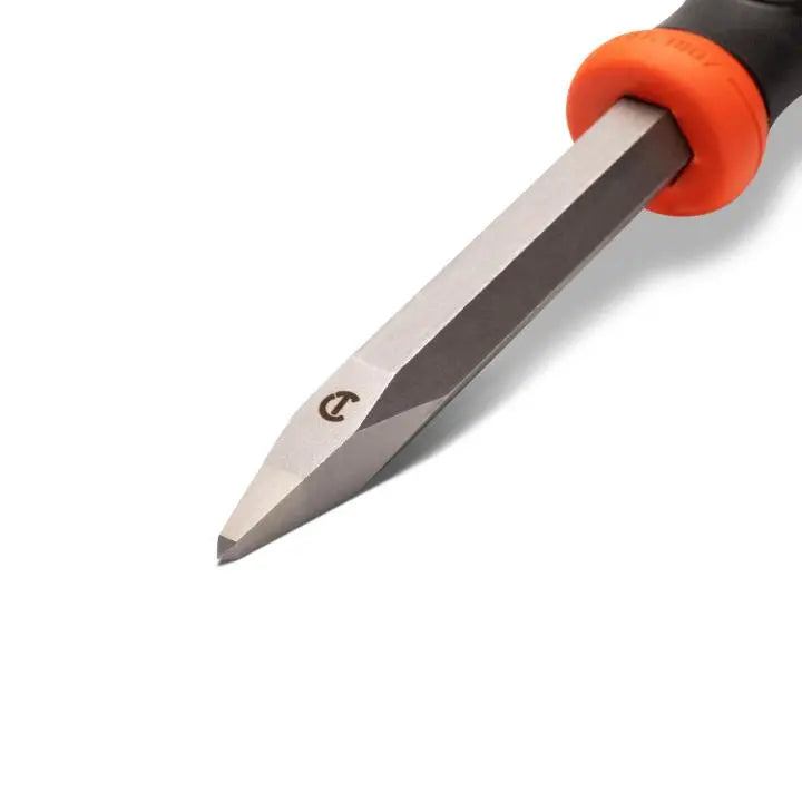CRESCENT Concrete Chisel with Handguard, 3/4 in x 12 in - GW CBPC34H Chisel CRESCENT