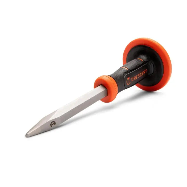 CRESCENT Concrete Chisel with Handguard, 3/4 in x 12 in - GW CBPC34H Chisel CRESCENT