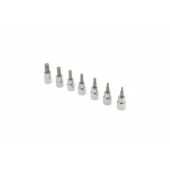 CRESCENT Set of 7 3/8 in Drive SAE Hexagon Bit Socket - GW CBSS0N CRESCENT