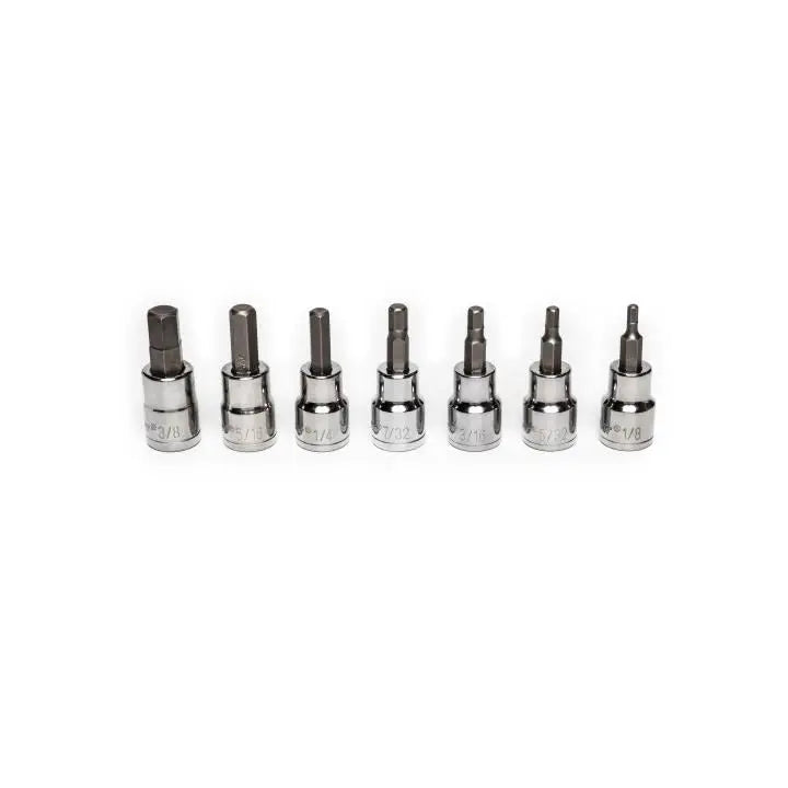 CRESCENT Set of 7 3/8 in Drive SAE Hexagon Bit Socket - GW CBSS0N CRESCENT