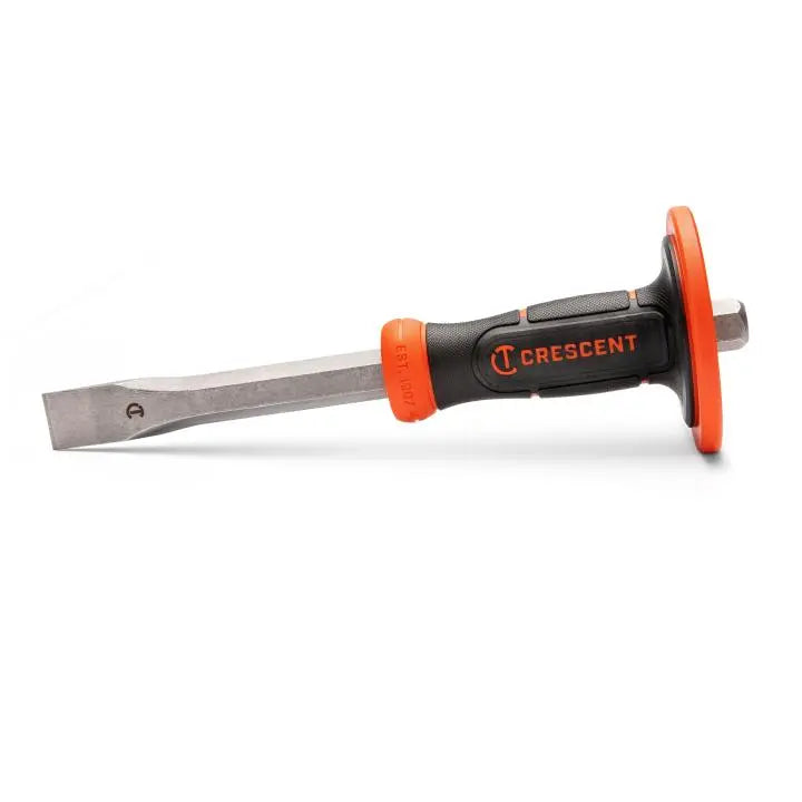 CRESCENT Cold Chisel with Handguard, 1 in x 12 in - GW CC1H12 Chisel CRESCENT
