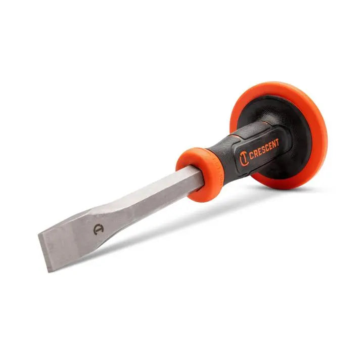 CRESCENT Cold Chisel with Handguard, 1 in x 12 in - GW CC1H12 Chisel CRESCENT