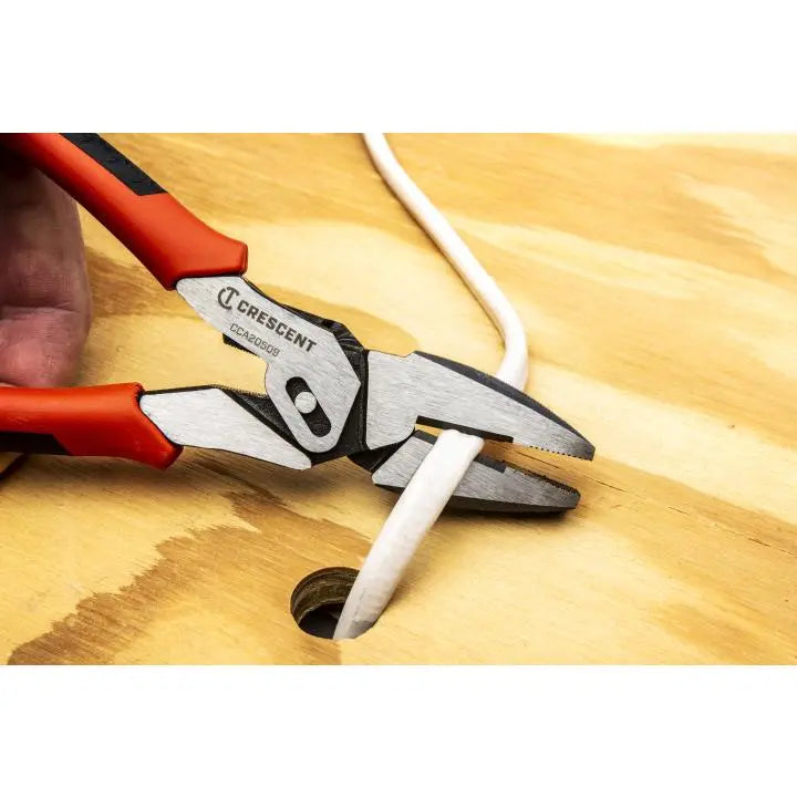 CRESCENT Dual Material Pivot Compound Action Lineman Plier, 9 in - GW CCA20509 CRESCENT