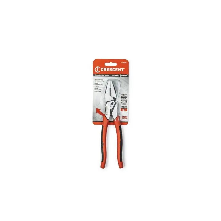 CRESCENT Dual Material Pivot Compound Action Lineman Plier, 9 in - GW CCA20509 CRESCENT
