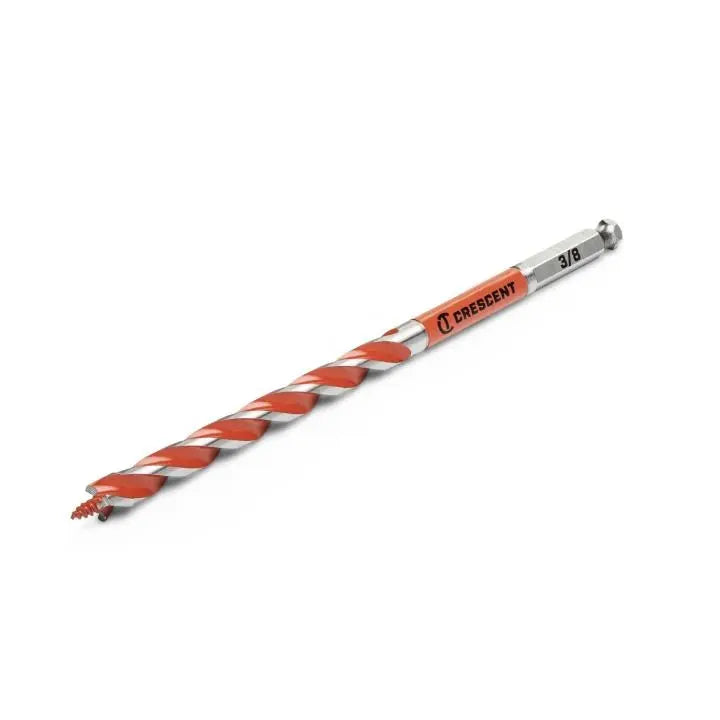 CRESCENT Solid Auger Drill Bit, 3/8 in x 7-1/2 in - GW CDAG-7521 Drill Bit CRESCENT