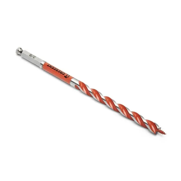 CRESCENT Solid Auger Drill Bit, 3/8 in x 7-1/2 in - GW CDAG-7521 Drill Bit CRESCENT