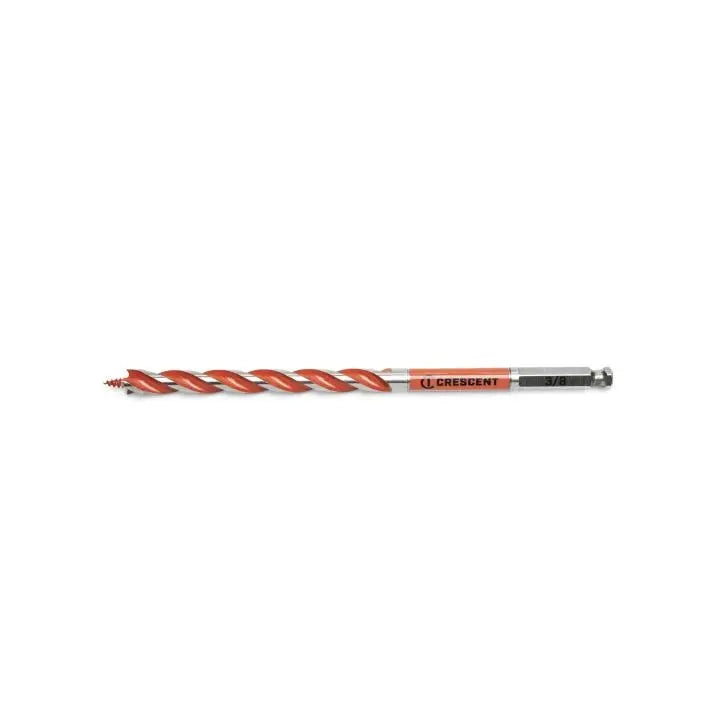 CRESCENT Solid Auger Drill Bit, 3/8 in x 7-1/2 in - GW CDAG-7521 Drill Bit CRESCENT