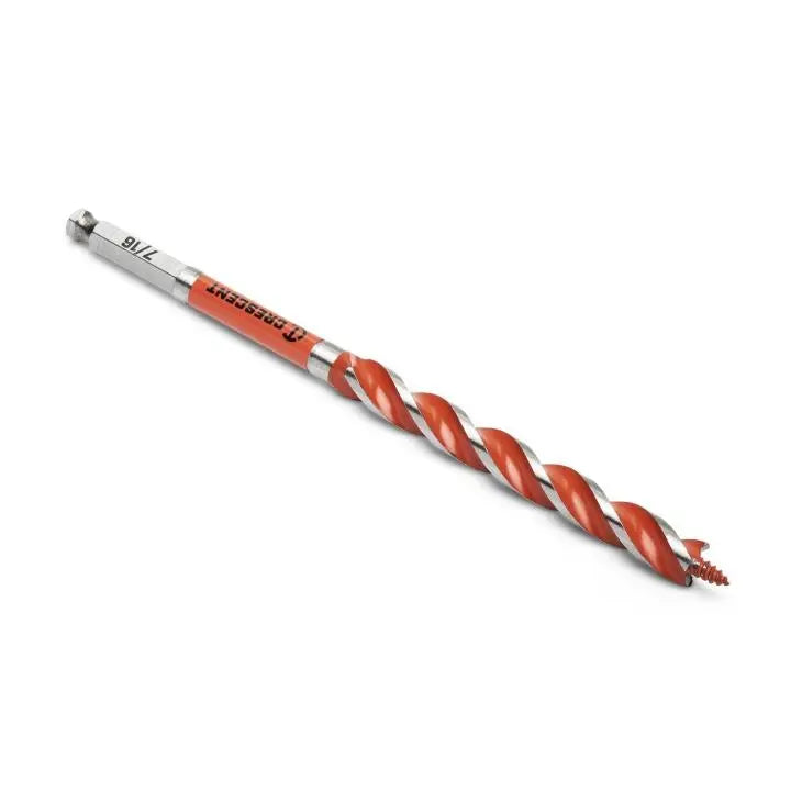 CRESCENT Solid Auger Drill Bit, 7/16 in x 7-1/2 in - GW CDAG-7525 Drill Bit CRESCENT