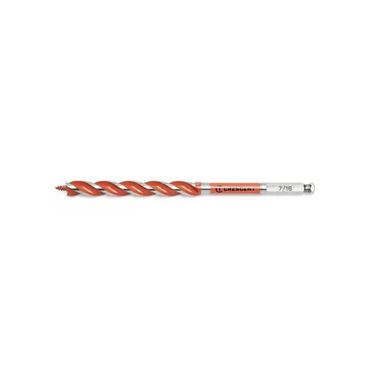 CRESCENT Solid Auger Drill Bit, 7/16 in x 7-1/2 in - GW CDAG-7525 Drill Bit CRESCENT