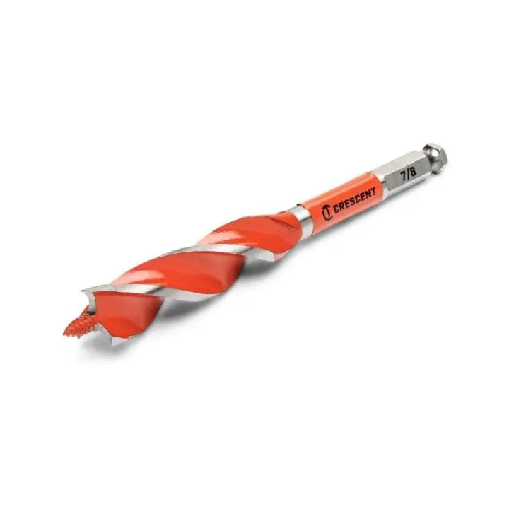 CRESCENT Solid Auger Drill Bit, 7/8 in x 7-1/2 in - GW CDAG-7541 Drill Bit CRESCENT