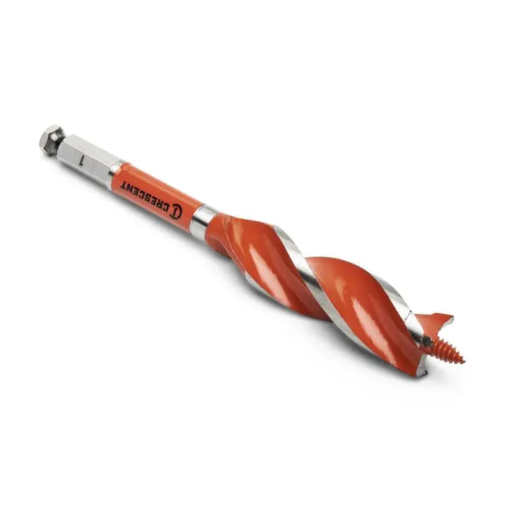 CRESCENT Solid Auger Drill Bit, 1 in x 7-1/2 in - GW CDAG-7545 Drill Bit CRESCENT