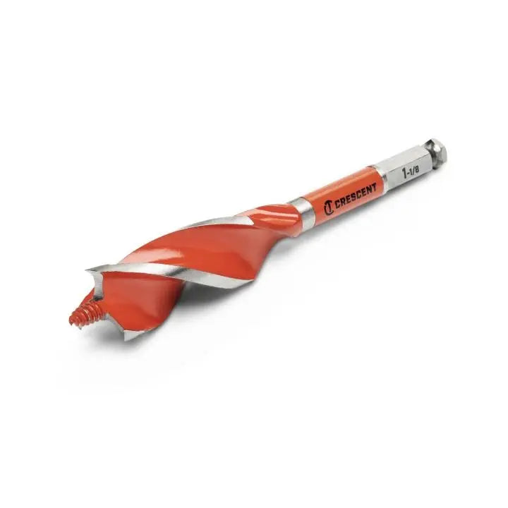 CRESCENT Solid Auger Drill Bit, 1-1/8 in x 7-1/2 in - GW CDAG-7547 Drill Bit CRESCENT