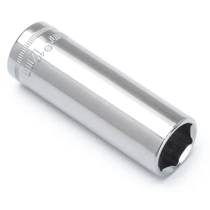 CRESCENT 1/4 in Drive 6 Point Metric Deep Socket, 12mm - GW CDDS19N