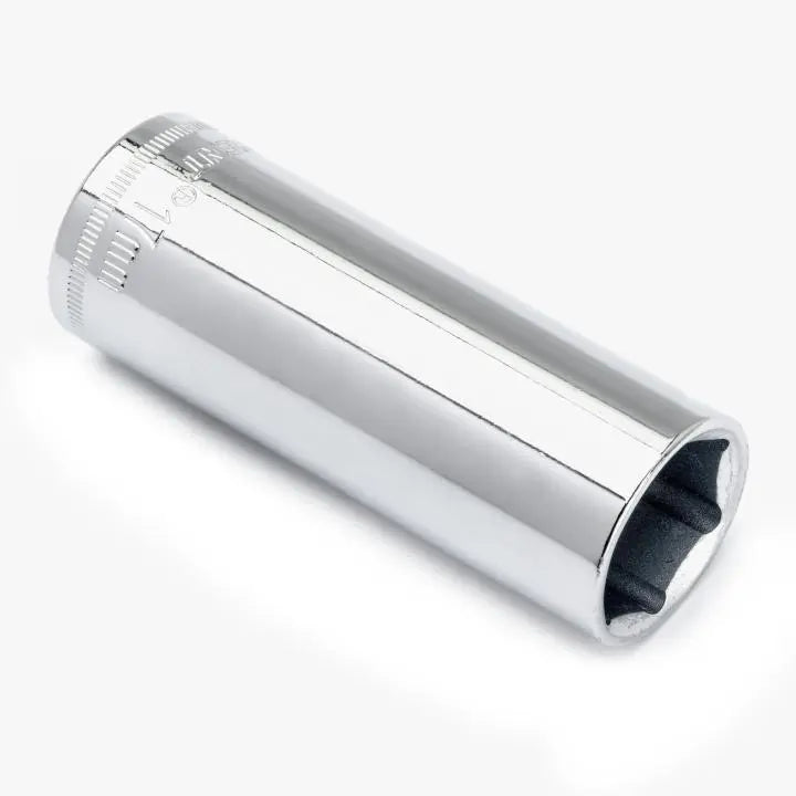 CRESCENT 3/8 in Drive 6 Point Metric Deep Socket, 17mm - GW CDDS47N