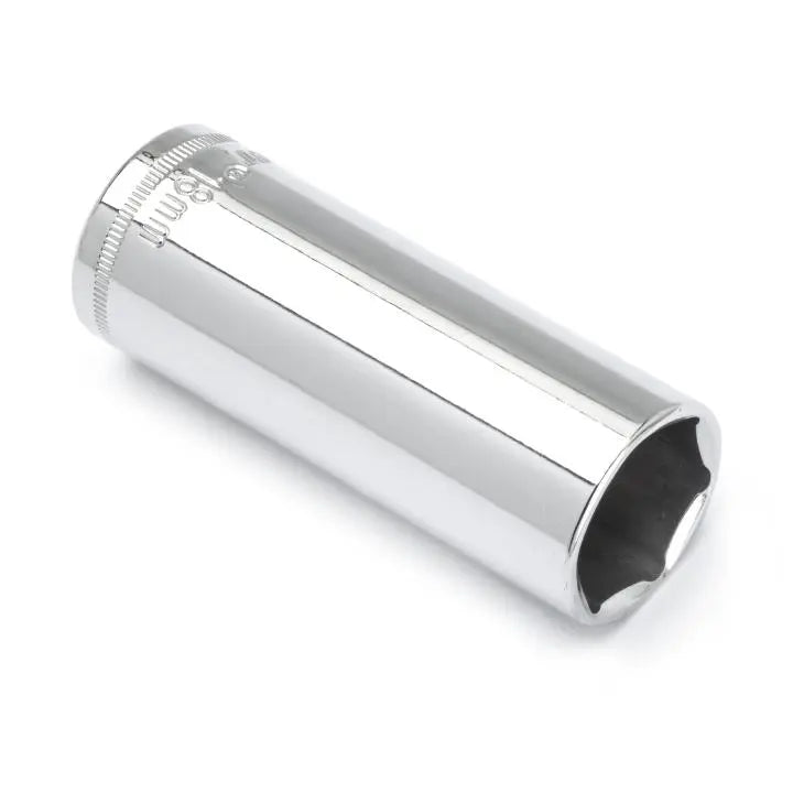 CRESCENT 3/8 in Drive 6 Point Metric Deep Socket, 18mm - GW CDDS48N