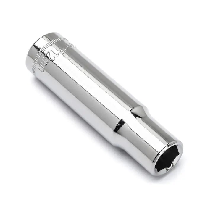 CRESCENT 1/2 in Drive 6 Point Metric Deep Socket, 12mm - GW CDDS71N