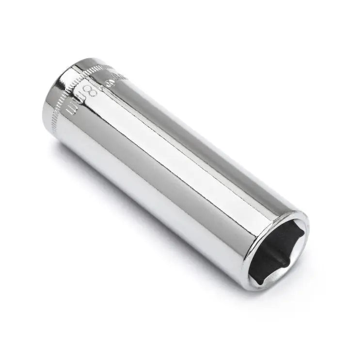 CRESCENT 1/2 in Drive 6 Point Metric Deep Socket, 18mm - GW CDDS77N