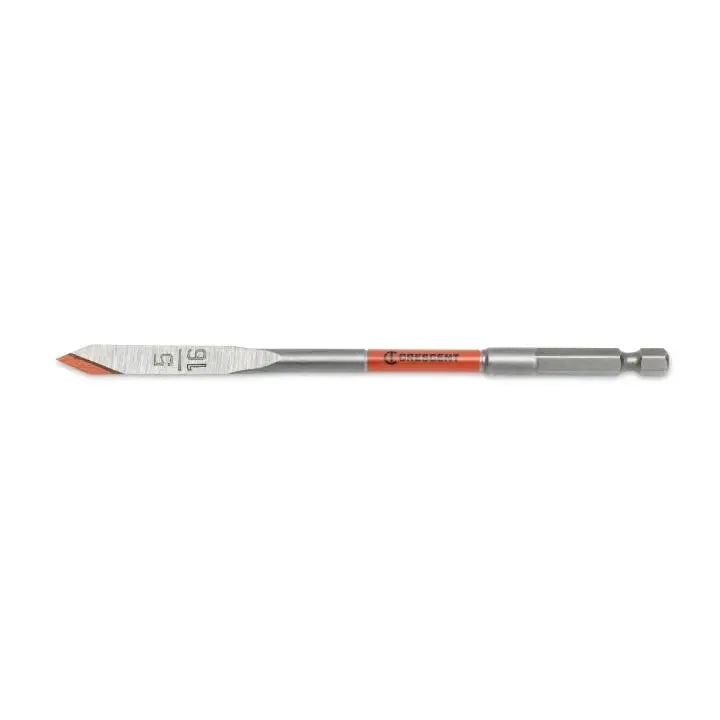 CRESCENT Flat Spade Drill Bit, 5/16 in x 6 in - GW CDFP-617 Drill Bit CRESCENT