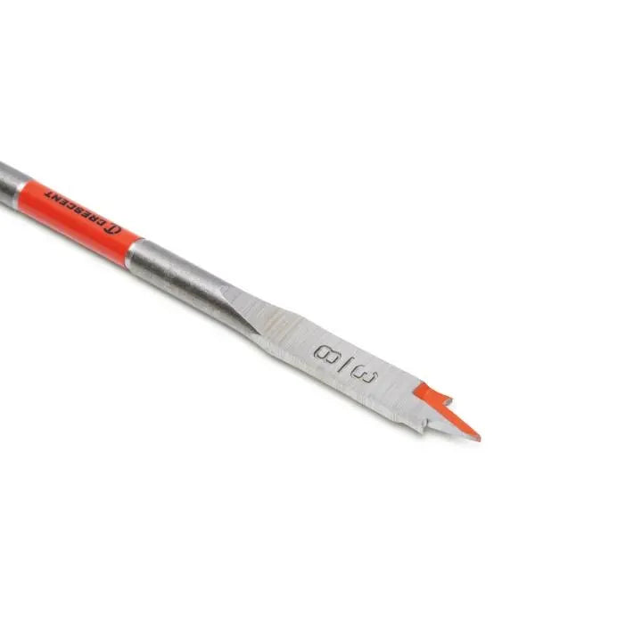 CRESCENT Flat Spade Drill Bit, 3/8 in x 6 in - GW CDFP-621 Drill Bit CRESCENT