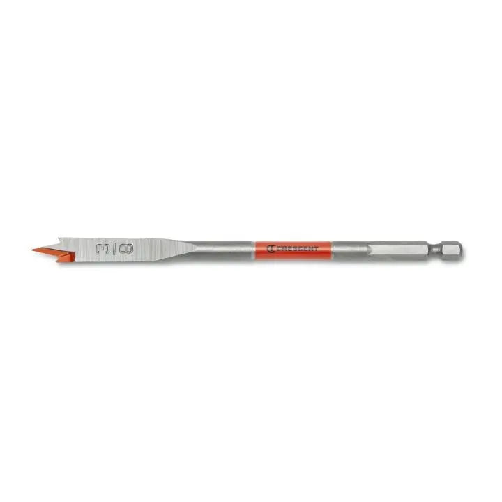 CRESCENT Flat Spade Drill Bit, 3/8 in x 6 in - GW CDFP-621 Drill Bit CRESCENT