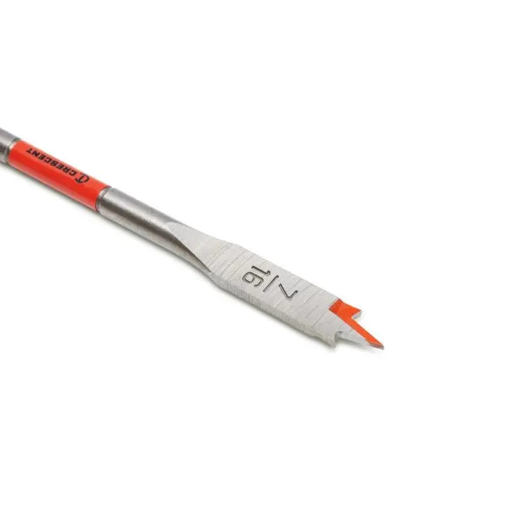 CRESCENT Flat Spade Drill Bit, 7/16 in x 6 in - GW CDFP-625 Drill Bit CRESCENT