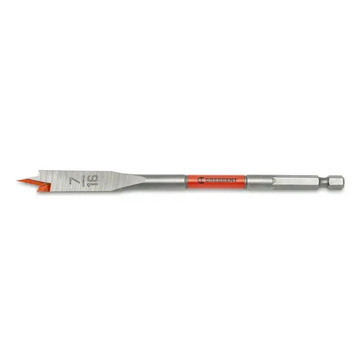 CRESCENT Flat Spade Drill Bit, 7/16 in x 6 in - GW CDFP-625 Drill Bit CRESCENT