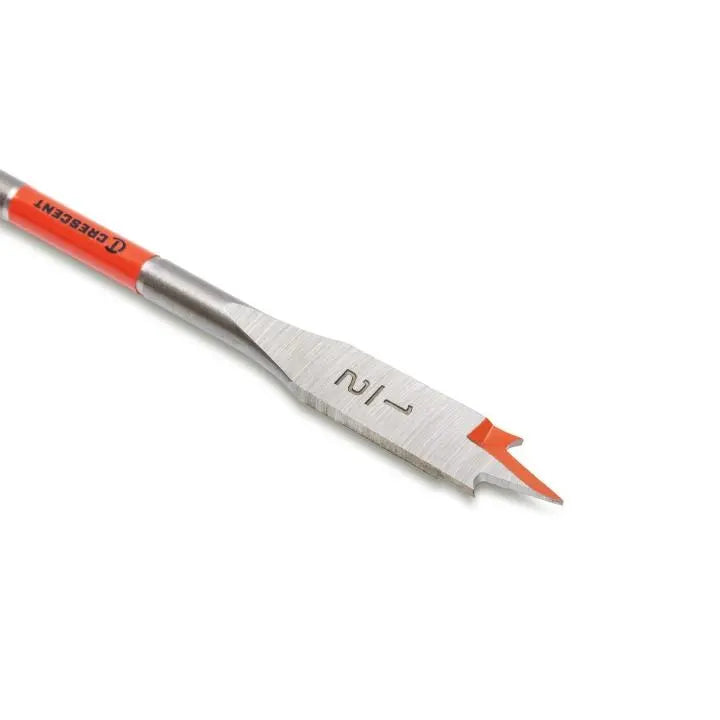 CRESCENT Flat Spade Drill Bit, 1/2 in x 6 in - GW CDFP-629 Drill Bit CRESCENT