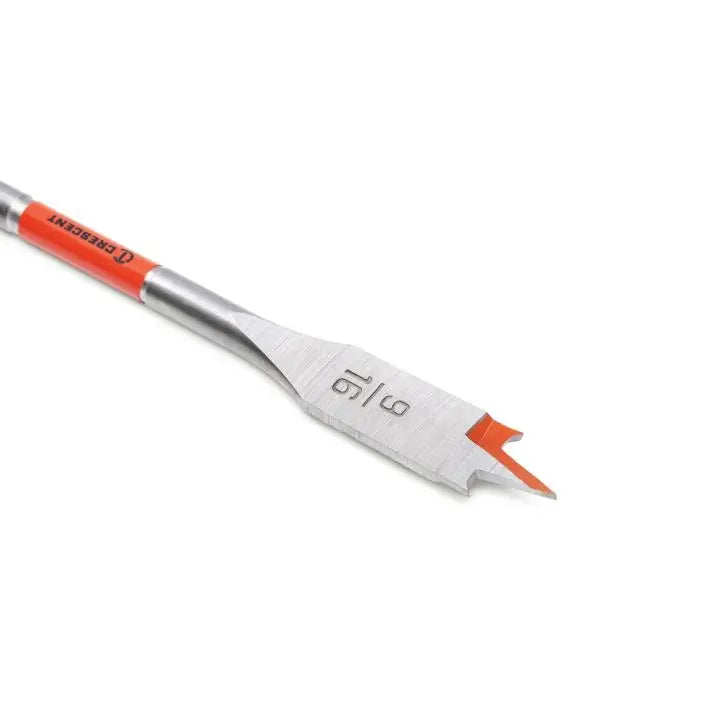 CRESCENT Flat Spade Drill Bit, 9/16 in x 6 in - GW CDFP-631 Drill Bit CRESCENT