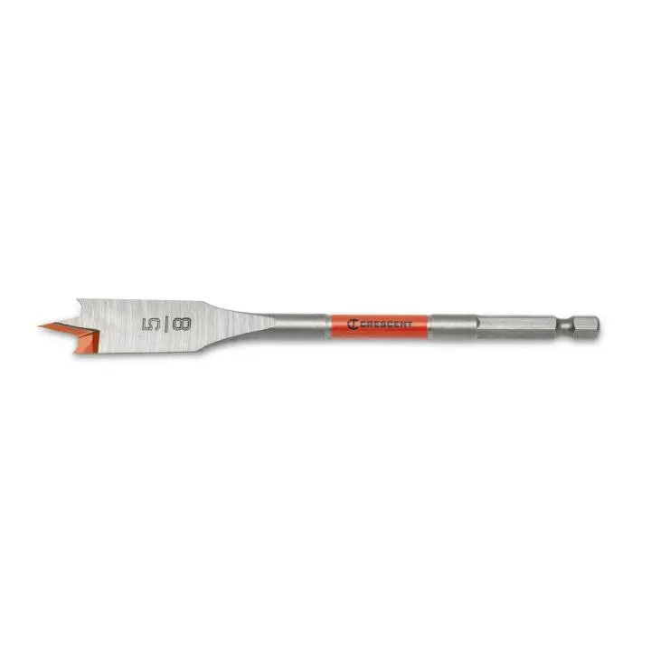 CRESCENT Flat Spade Drill Bit, 5/8 in x 6 in - GW CDFP-633 Drill Bit CRESCENT