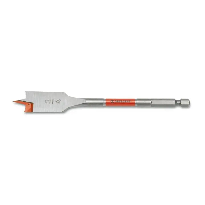 CRESCENT Flat Spade Drill Bit, 3/4 in x 6 in - GW CDFP-637 Drill Bit CRESCENT