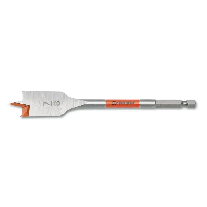 CRESCENT Flat Spade Drill Bit, 7/8 in x 6 in - GW CDFP-641 Drill Bit CRESCENT