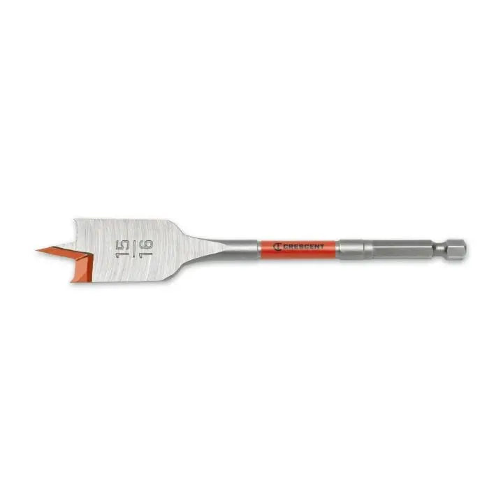 CRESCENT Flat Spade Drill Bit, 15/16 in x 6 in - GW CDFP-643 Drill Bit CRESCENT