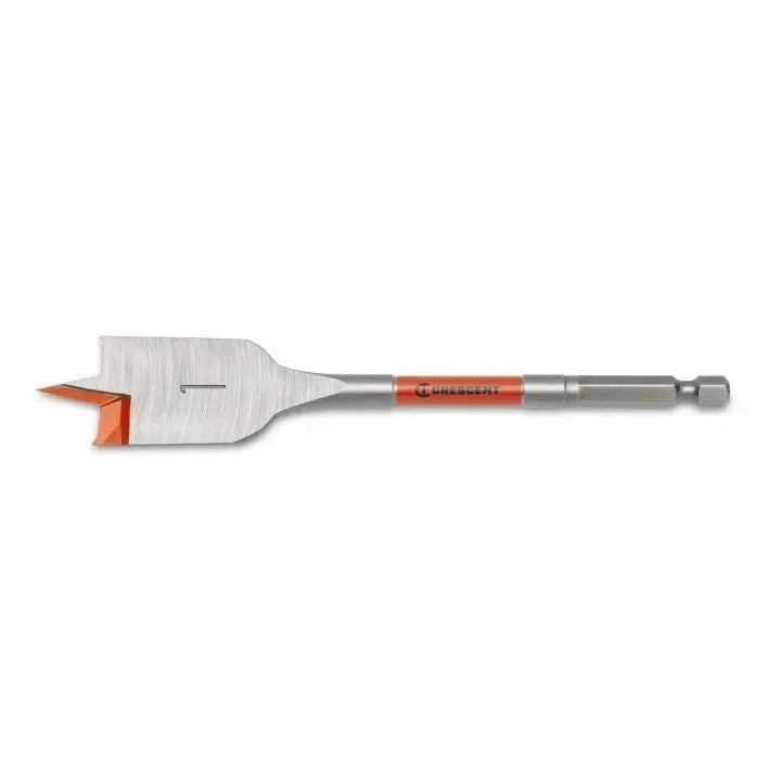 CRESCENT Flat Spade Drill Bit, 1 in x 6 in - GW CDFP-645 Drill Bit CRESCENT
