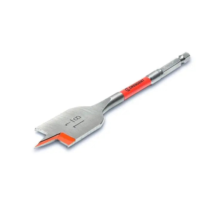 CRESCENT Flat Spade Drill Bit, 1-1/8 in x 6 in - GW CDFP-647 Drill Bit CRESCENT